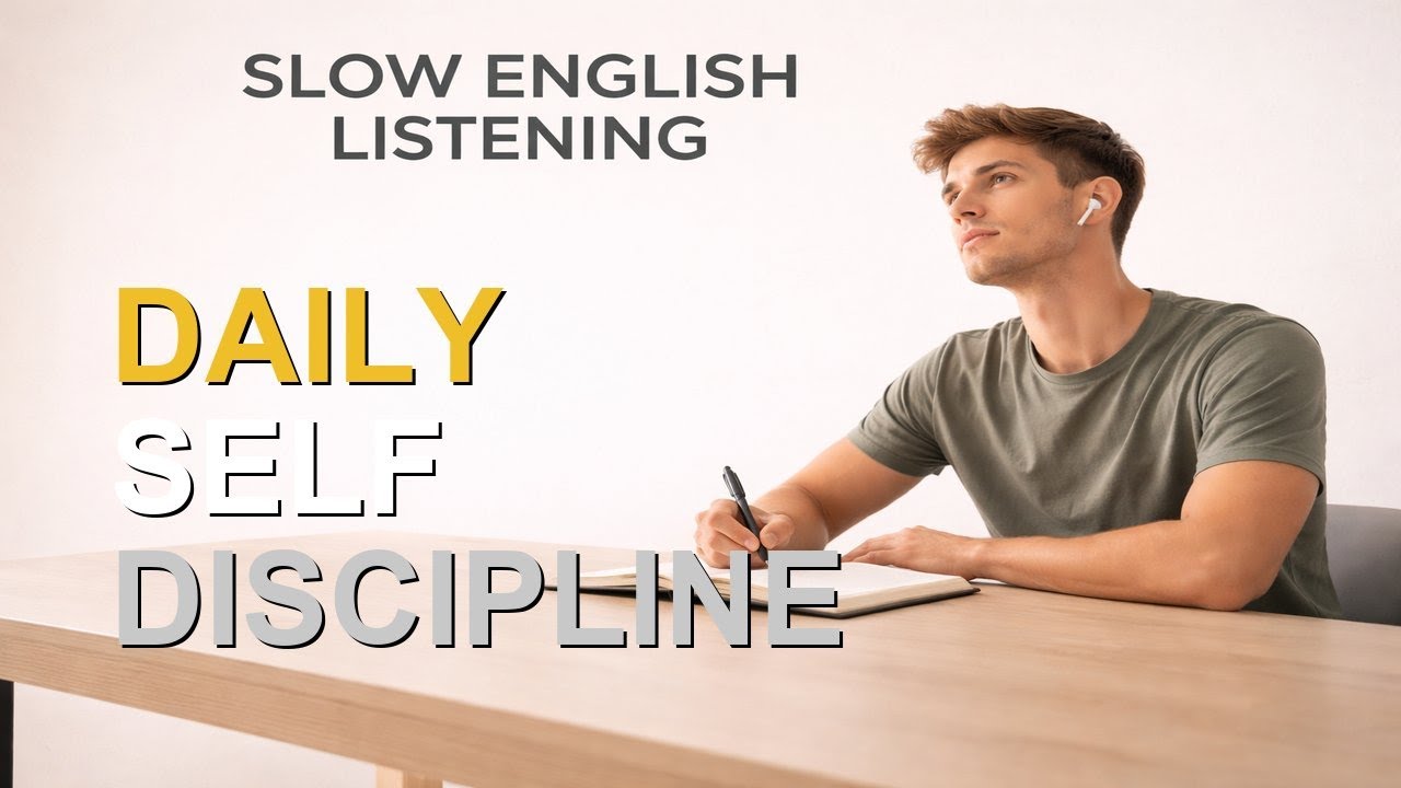 B1 English Listening Practice: Daily Self Discipline Tips – Slow English Do