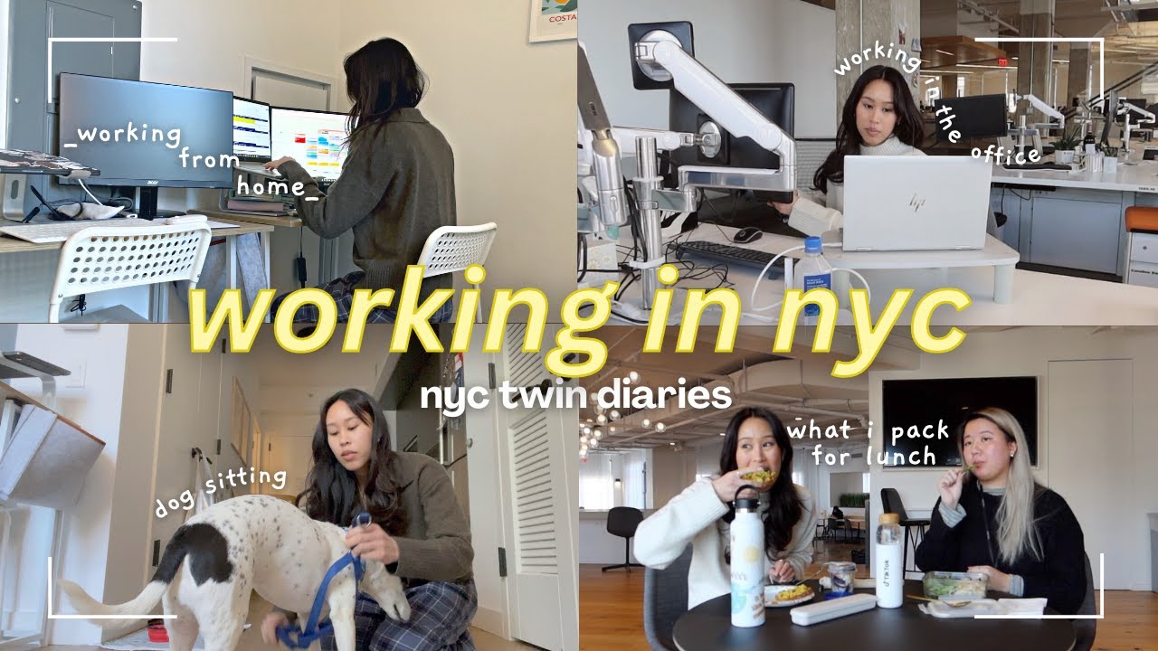 NYC Weekly Vlog // Come to Work with Me: Work From Home vs . Commuting Into the Office + Easy Lunch