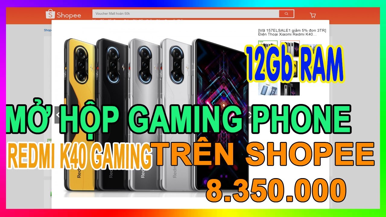 Mở hộp K40 Gaming Ram 12Gb trên Shopee | Cách cài Google và chơi thử PUPG