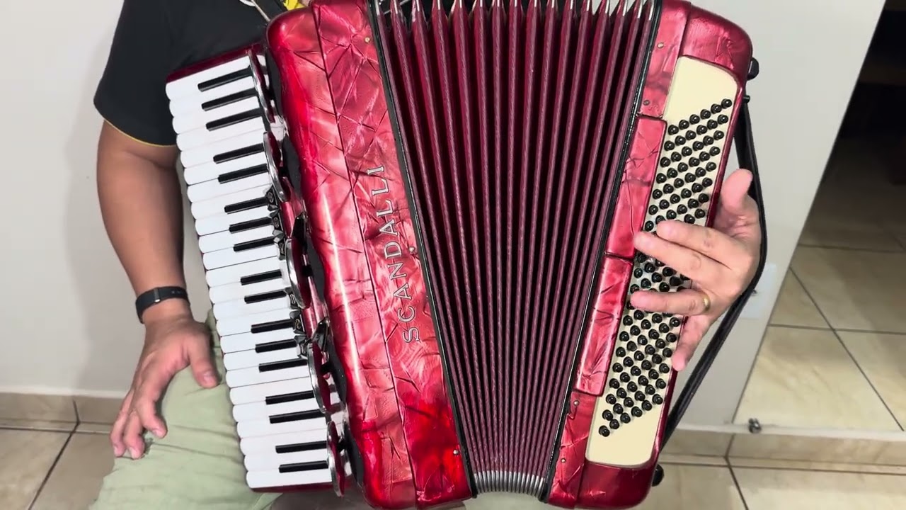 (Vendido ) Acordeon Scandalli 120 baixos