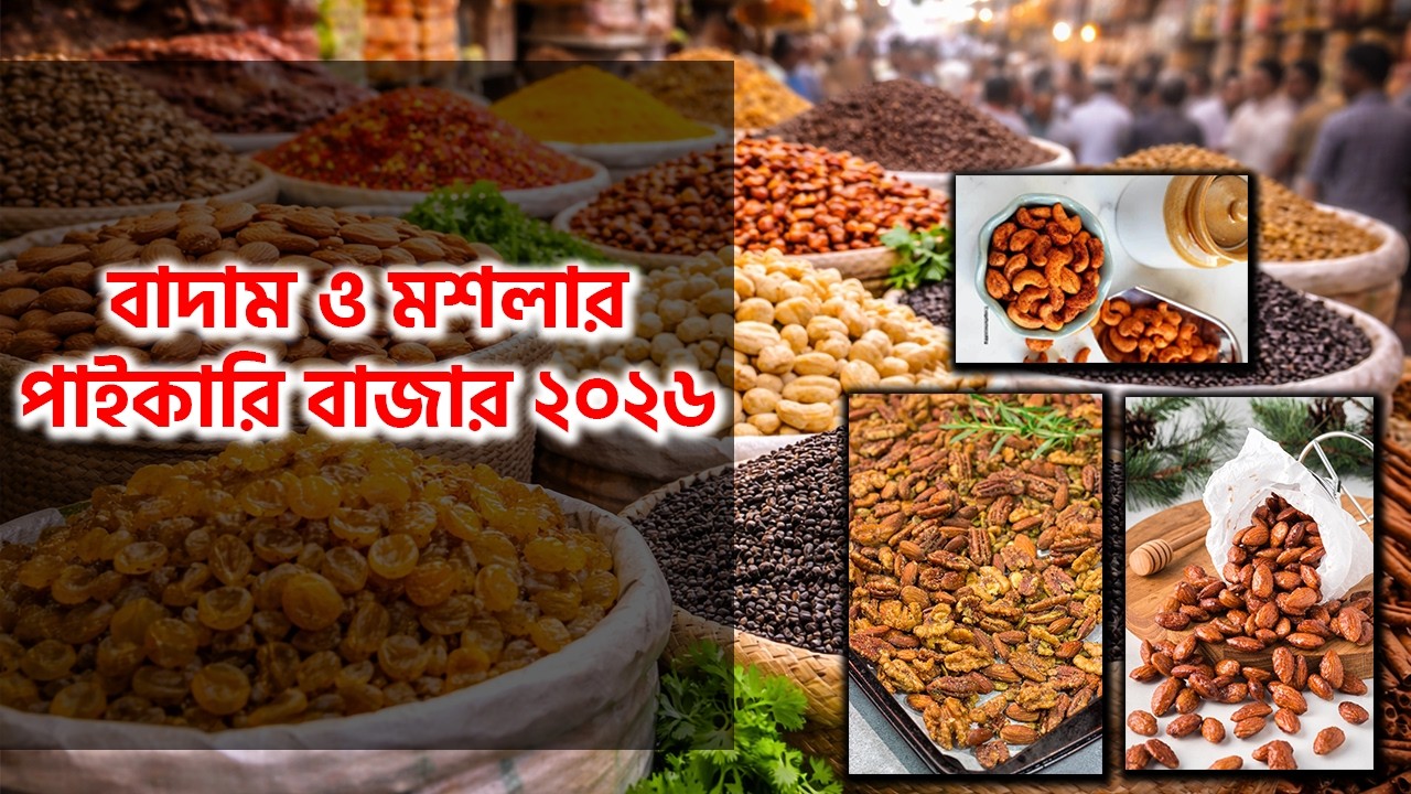 বাজারে আগুন দাম, কিন্তু এখানে সস্তা! মশলার পাইকারি হাট