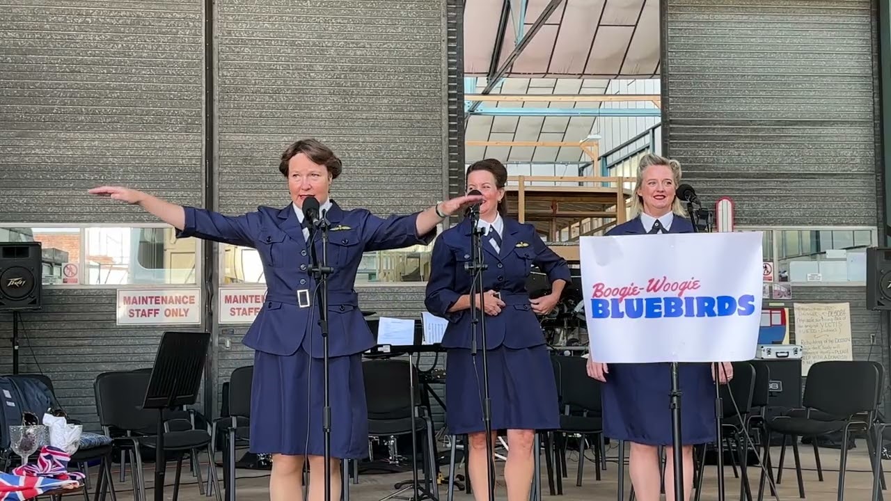 Boogie boogie bluebirds at the Isle of Wight bus  and coach Museum