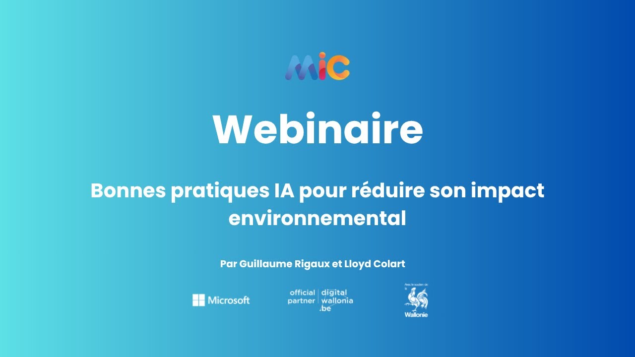 Webinaire - Bonnes pratiques IA pour réduire son impact environnemental