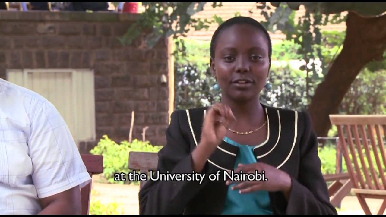 Portrait Deaf Rolemodels: Prof. Ndurumo. University of Nairobi.