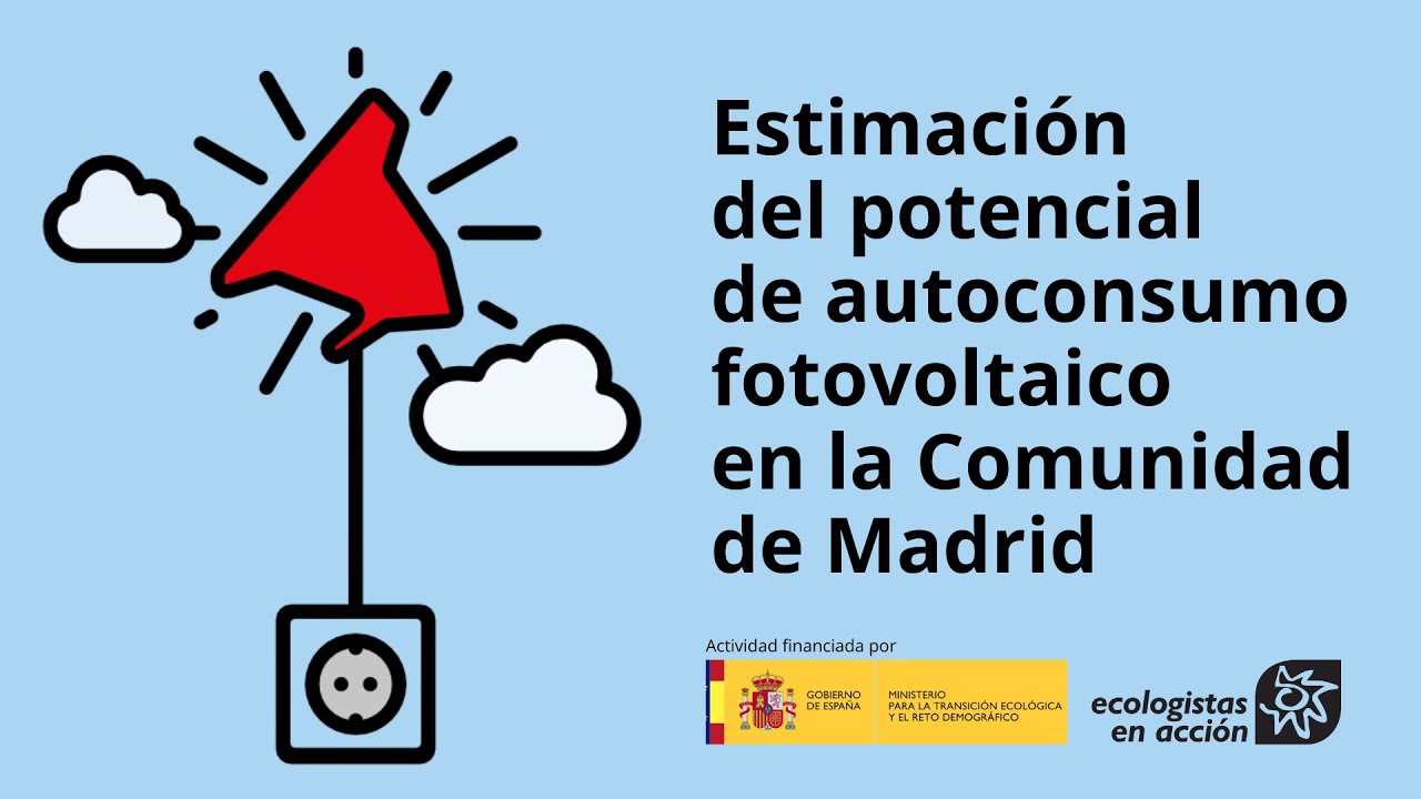 Estimación del autoconsumo fotovoltaico en la Comunidad de Madrid
