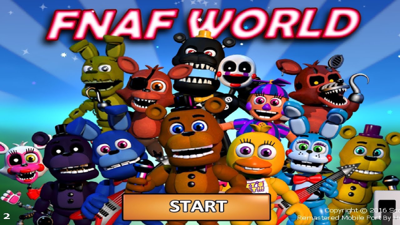 Играю в fnaf world (2 часть)