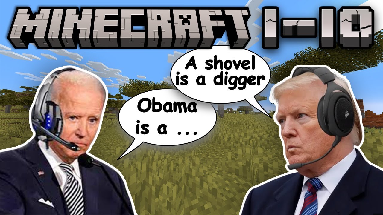 Президенты США играют в Minecraft 1-10