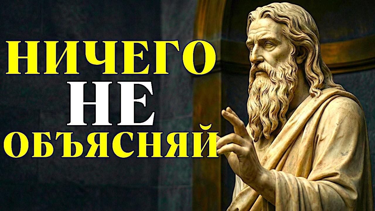 Просто МОЛЧИТЕ И ЗАНИМАЙТЕСЬ Своими Делами: Перестаньте ОБЪЯСНЯТЬ Свою Жизнь | Стоицизм