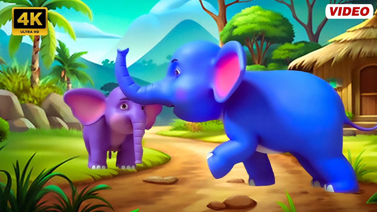 🐘 Ek Mota Hathi Ghumne Chala - एक मोटा हाथी | Hindi 3D Rhymes for Kids | Sumu Nursery Rhymes