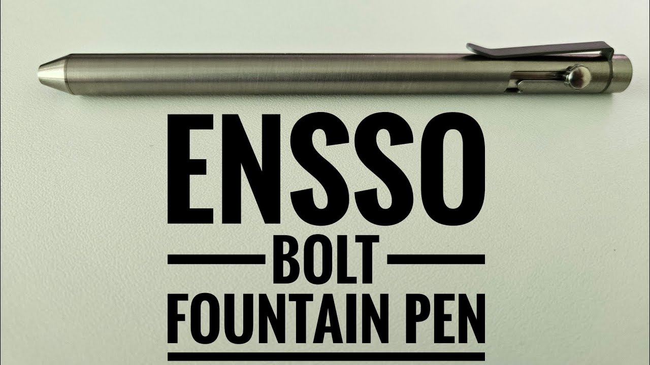 Ensso Bolt Titanium Retractable Fountain Pen
