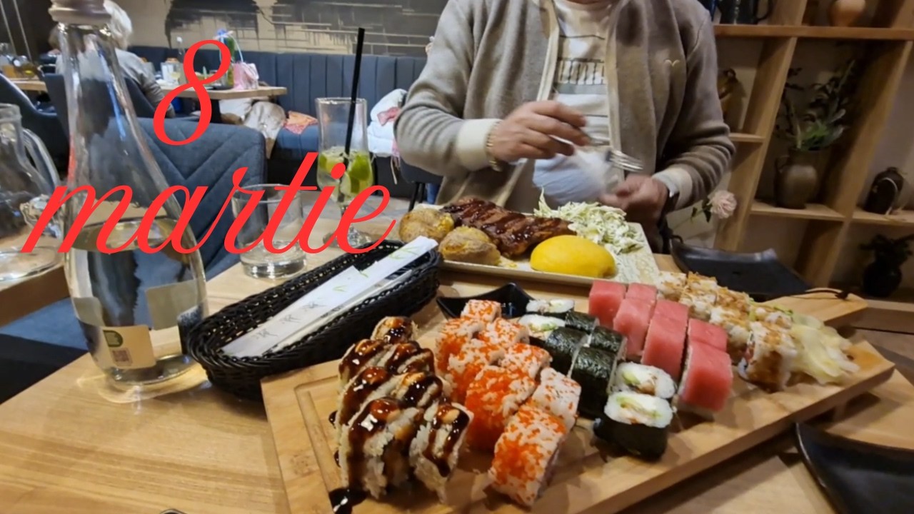 8 Martie romantic! Prima dată la un restaurant de sushi și cadouri neașteptate!