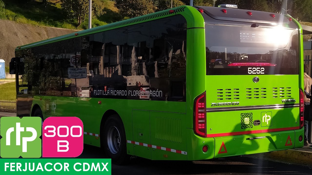 RTP CDMX - Ruta 300B - De Paseo Acoxpa a Santa Fe (UAM-Cuajimalpa) - Yutong ZK6990HGQ