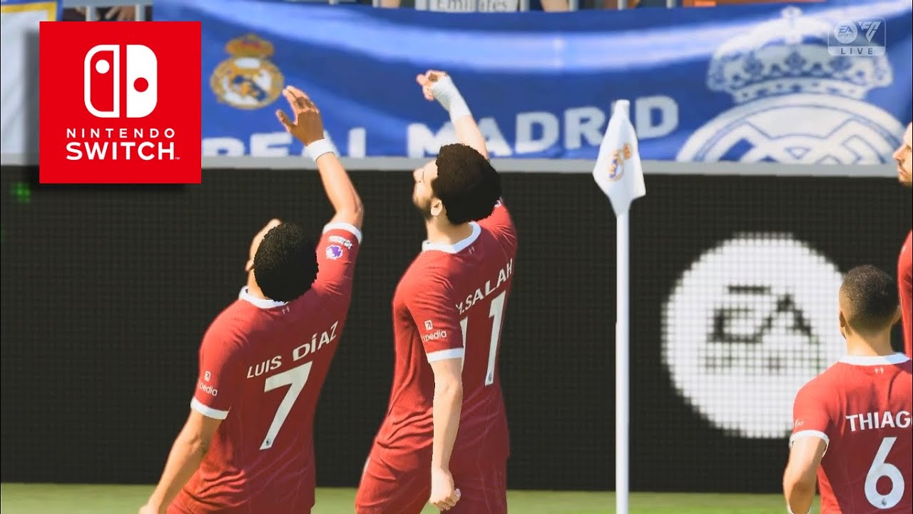 EA Sports FC 24 Real Madrid | Liverpool - 2 Player Nintendo Switch Gameplay