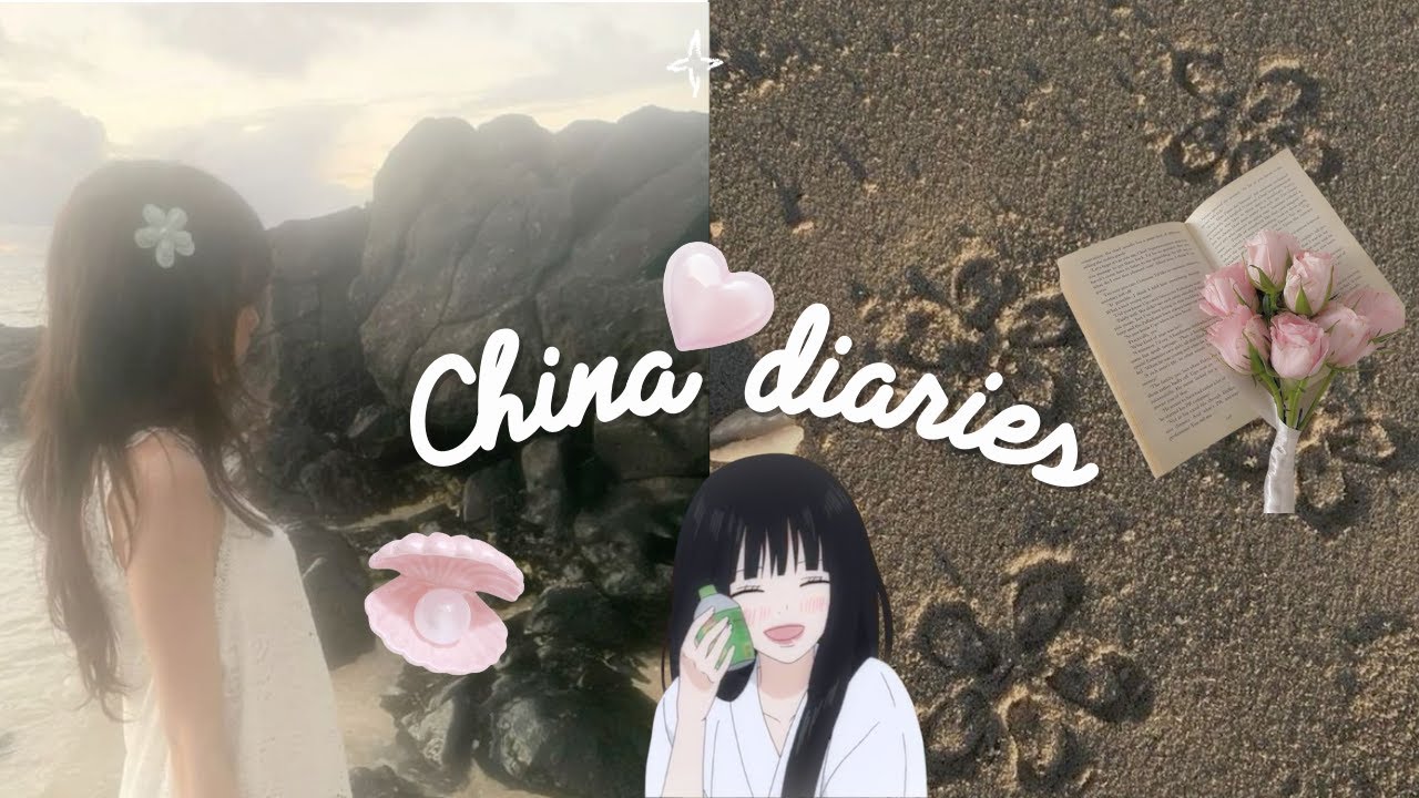 china diaries 🍓 daily life in china, olive young unboxing, travel to weihai, cafe, shoujo girl ♡