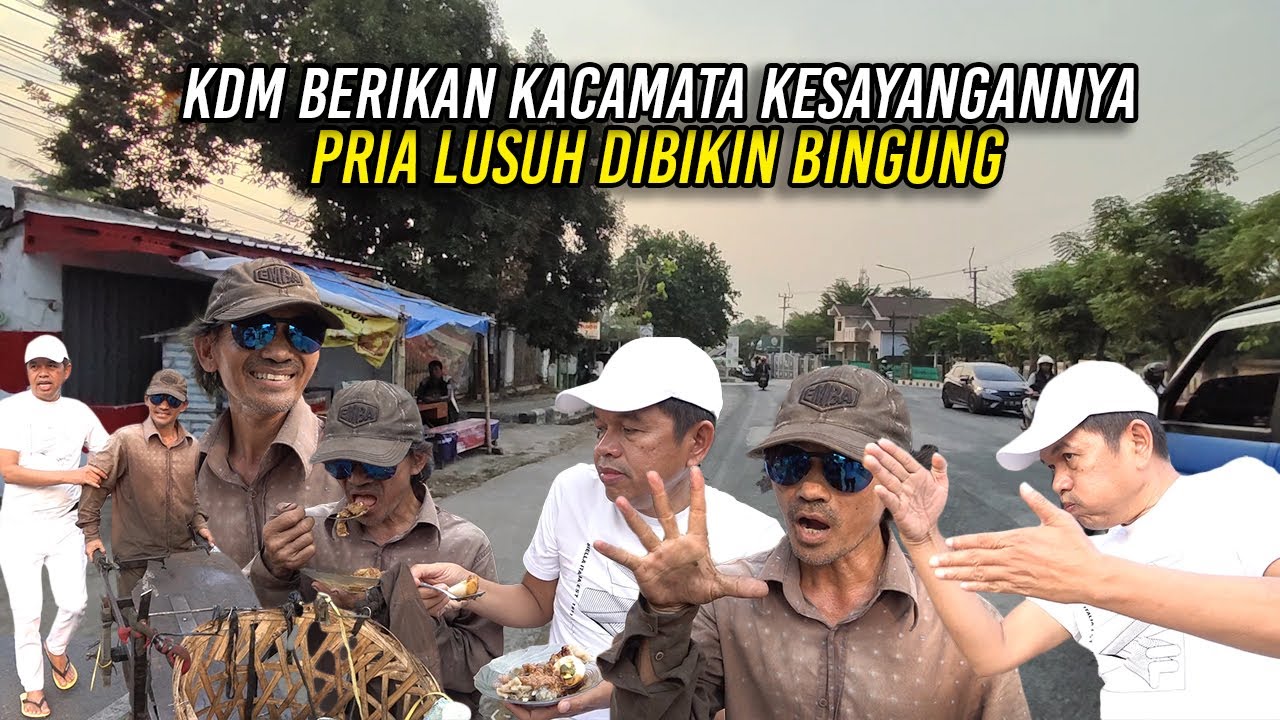 KDM BERIKAN KACAMATA KESAYANGANNYA PADA PRIA LUSUH YANG MEMBUATNYA BINGUNG