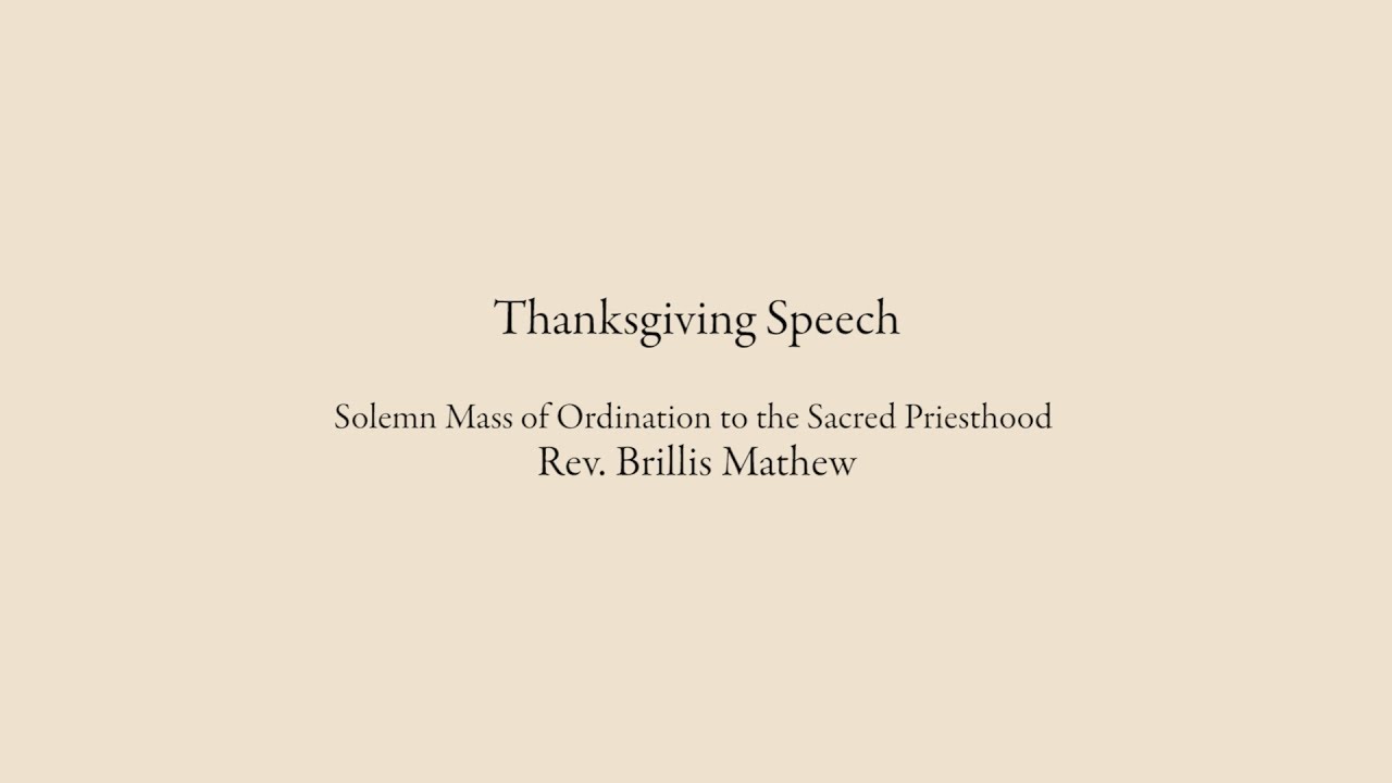 Thanksgiving Speech