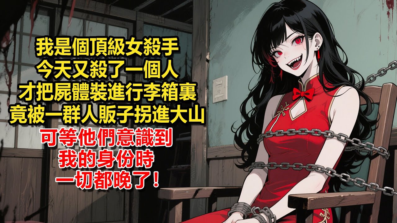 我是個頂級女殺手。今天又殺了一個人，才把屍體裝進行李箱裏，竟被一群人販子拐進大山，可等他們意識到我的身份時，一切都晚了！