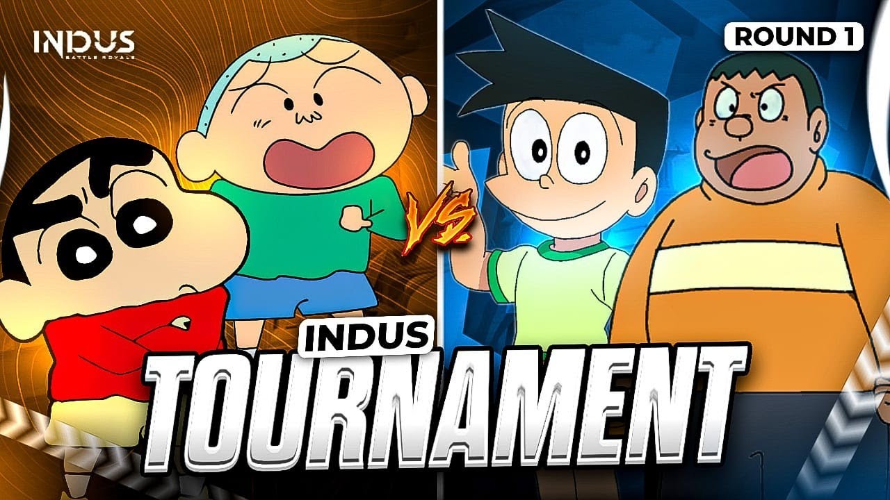 Shinchan And Masao VS Gian And Suneo IN INDUS TOURNAMENT 😱🔥 | ROUND 1 | INDUS BATTLE ROYALE