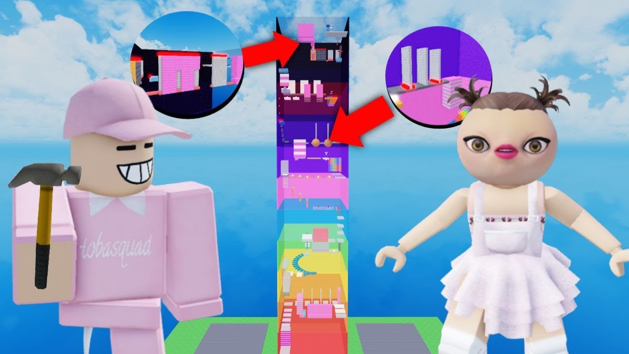 AKU TANTANGIN @KeiKeiRoblox DI WALLHOP TOWER BUATAN AKU !!!