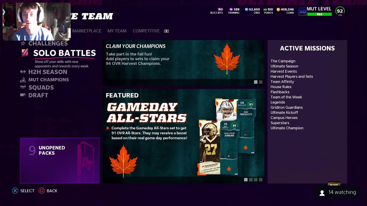MUT 22 weekend league gameplay for Top 100 chance (14-4)