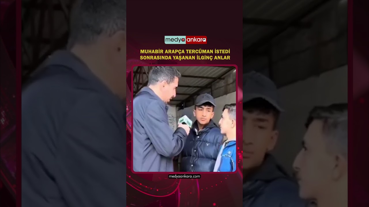 Muhabir Arap&ccedil;a terc&uuml;man istedi sonrasında yaşanan ilgin&ccedil; anlar