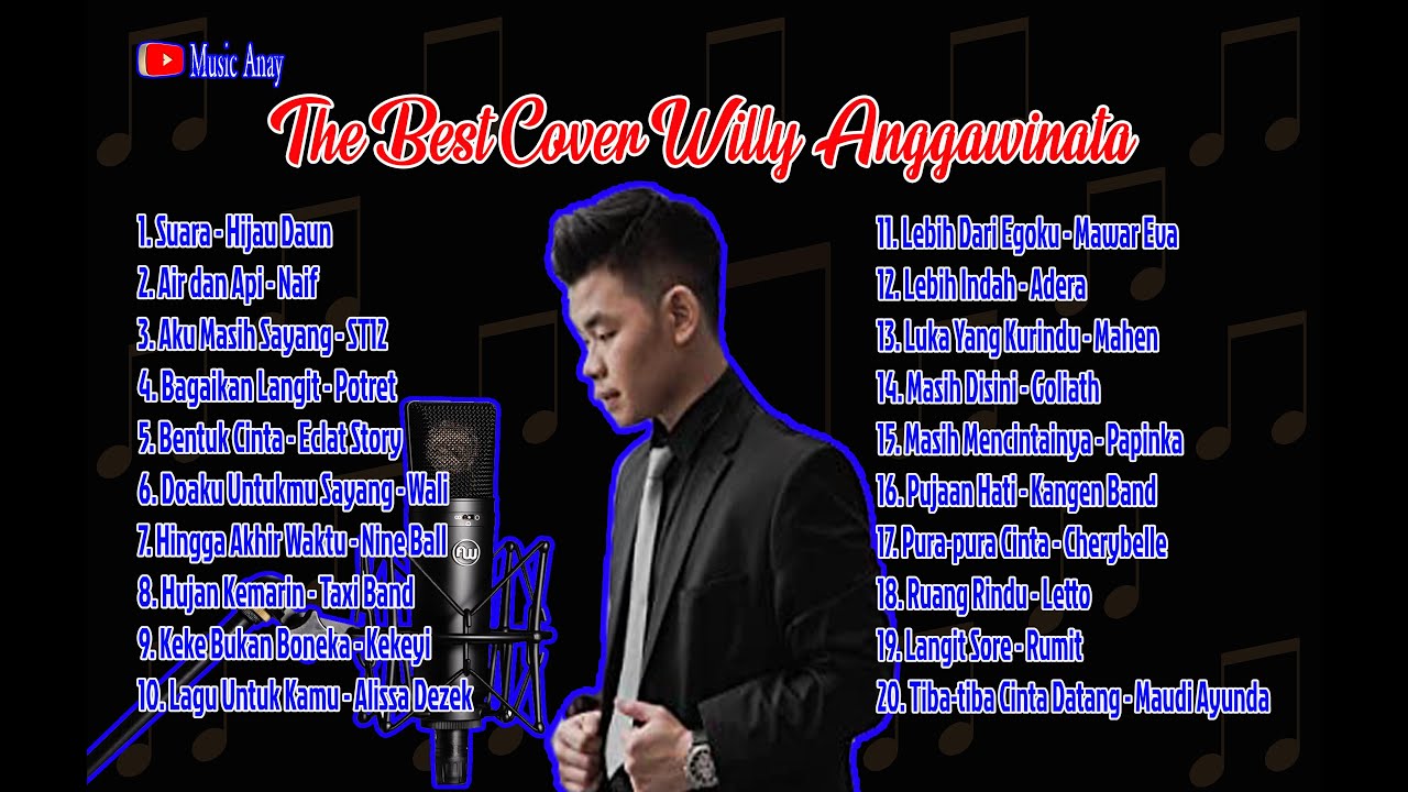 Kompilasi Lagu Cover Terpopuler 2020 |Willy Anggawinata| Enak Didengar Saat Kerja & Penghantar Tidur