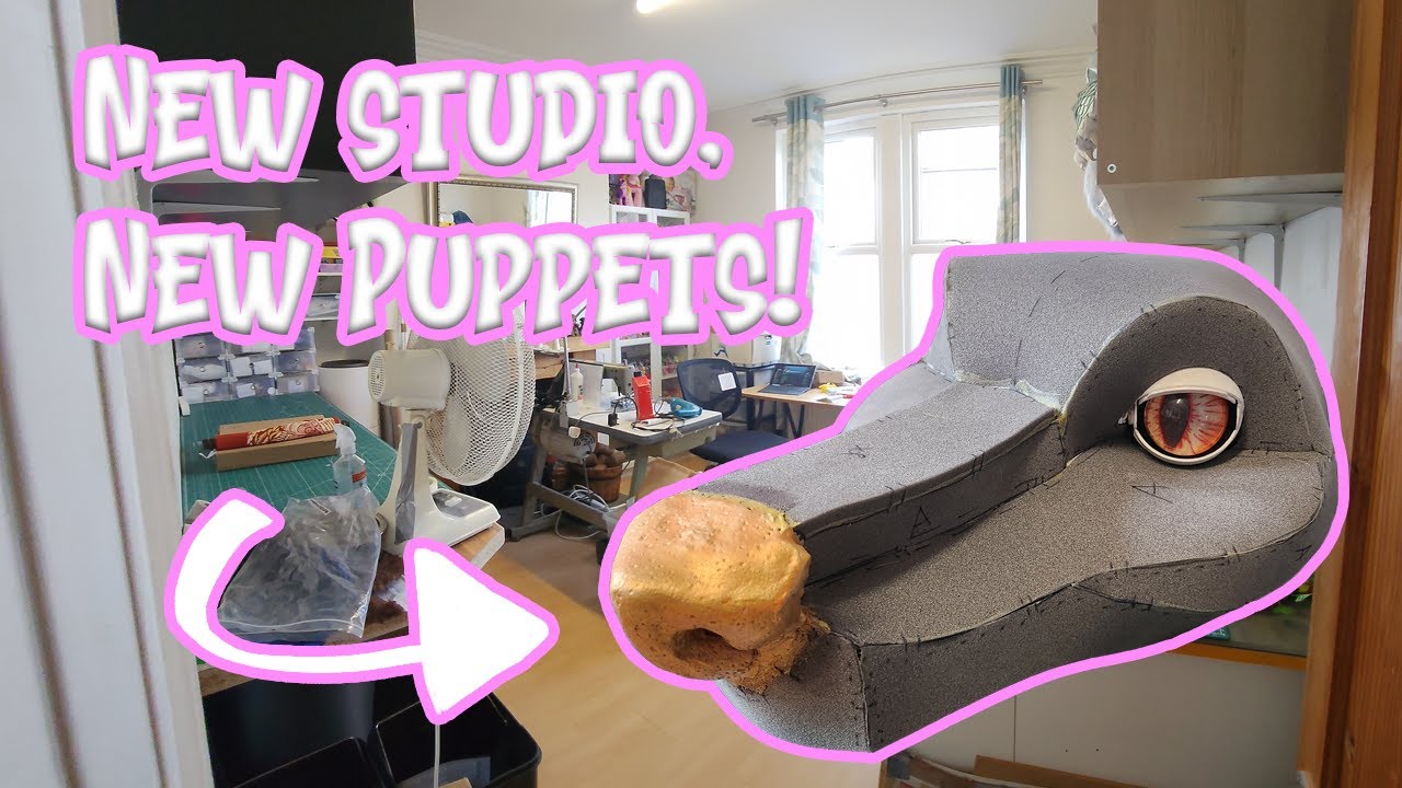 Kobolds and dragons and puppies, oh my! Puppet studio tour and update vlog