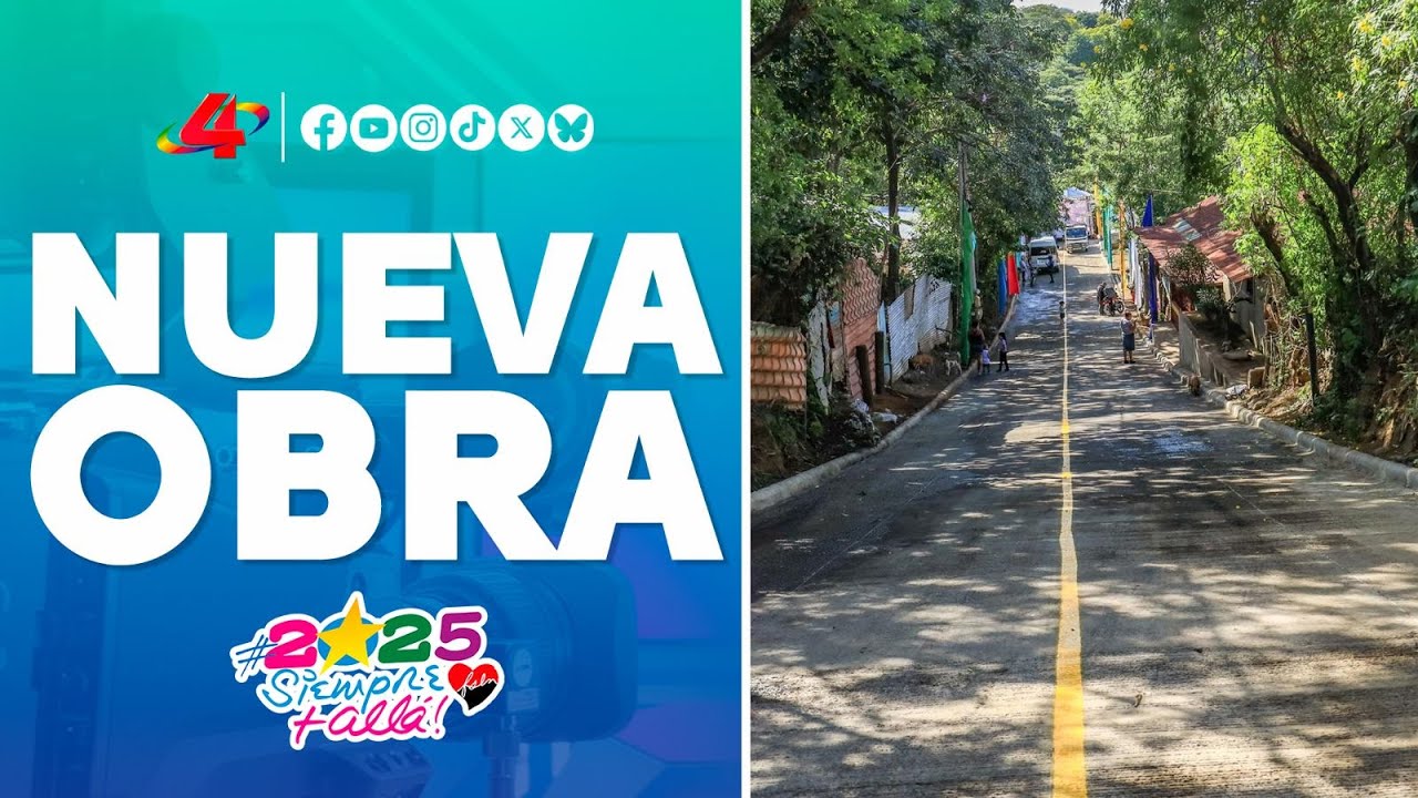Calles para el Pueblo 2025: nueva obra de vialidad en Barrio El Laurel de Managua📍