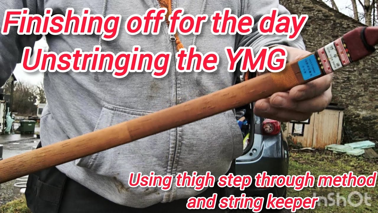 Unstringing the Yeon Mu Gung YMG 연무궁 KTB Korean bow thigh step through method