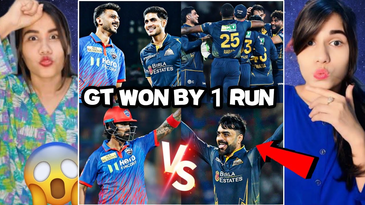 GT vs DC Last Over Thriller 😱🔥 | Won By 1 Run Reaction