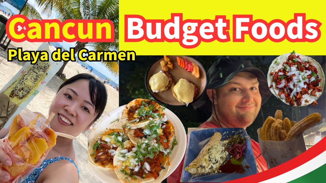 The Best Budget Foods in Cancun & Playa del Carmen 🌮#cancun #playadelcarmen #tacos
