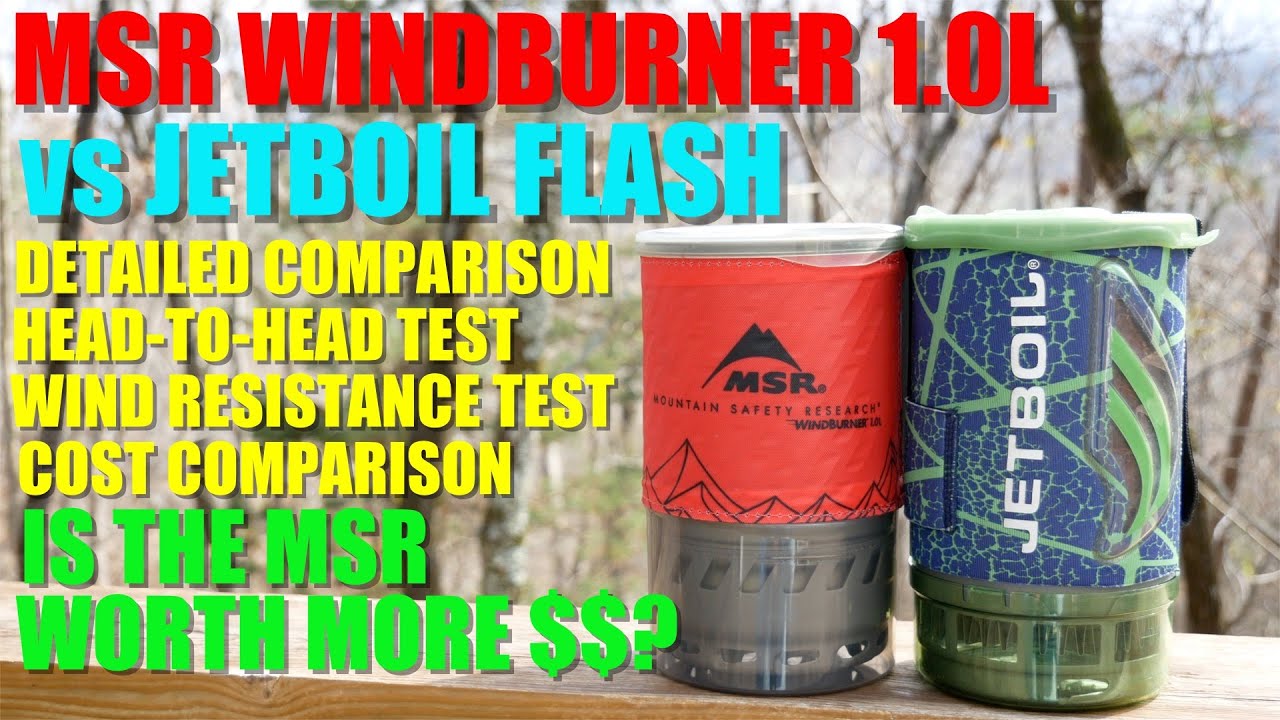 MSR Windburner vs JetBoil Flash (SURPRISING RESULTS!!) - Boil Testing and WIND Testing