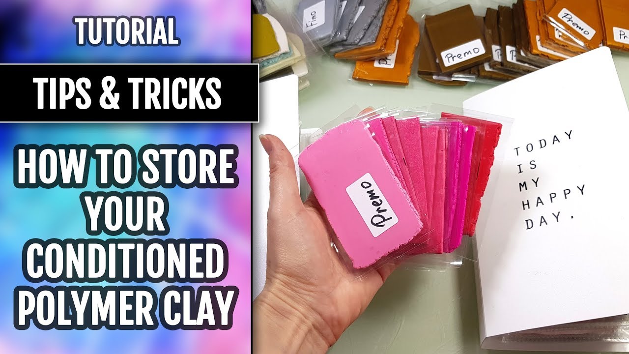 Tips&Tricks! Video Tutorial: How to store your conditioned polymer clay! NEW Way!