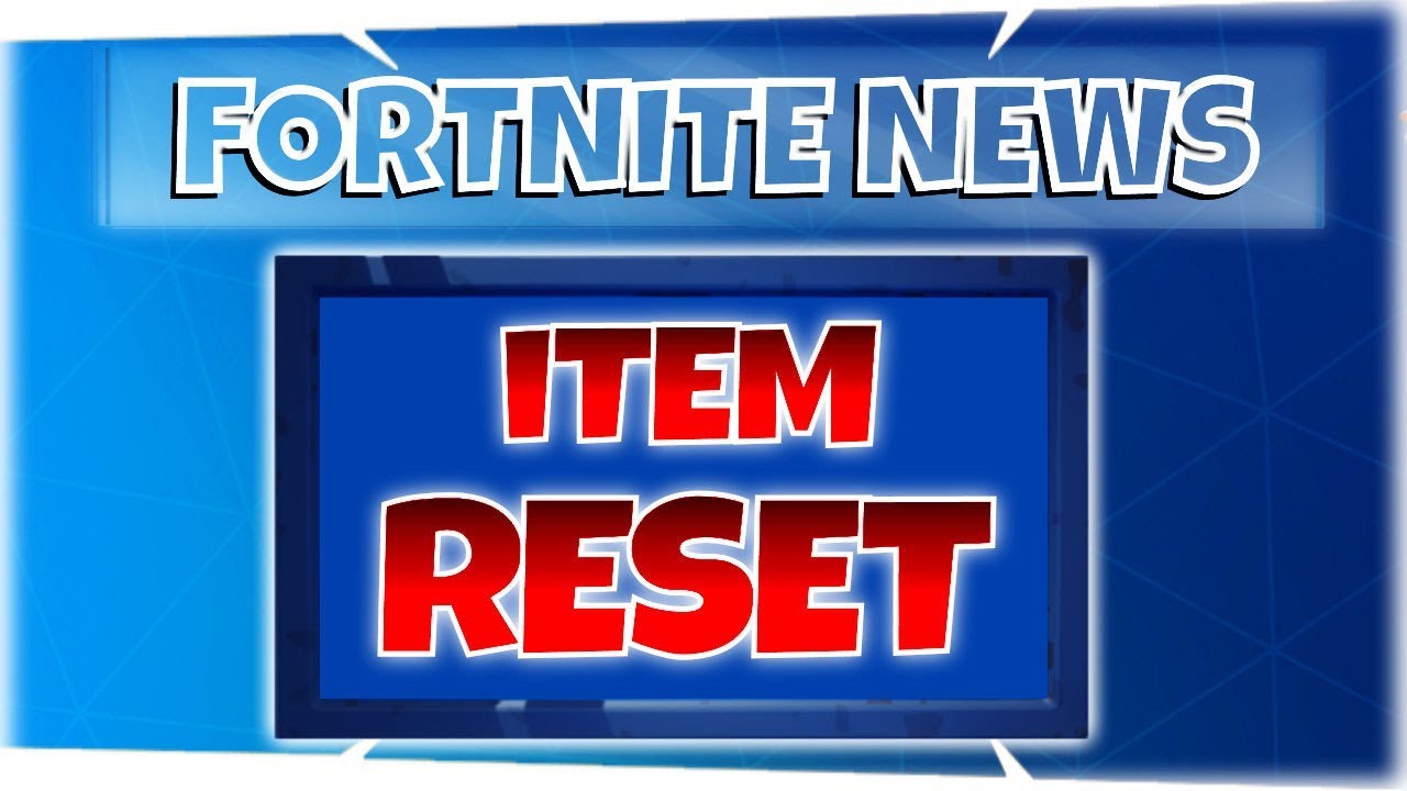 NEWS ~ Item Resetting & Recycling - Fortnite StW | PvE