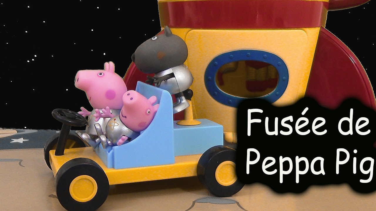 Peppa Pig La Fusée Spatiale Astronaute Jouet ♥  Peppa Pig Spaceship Explorer Set With Moon Buggy