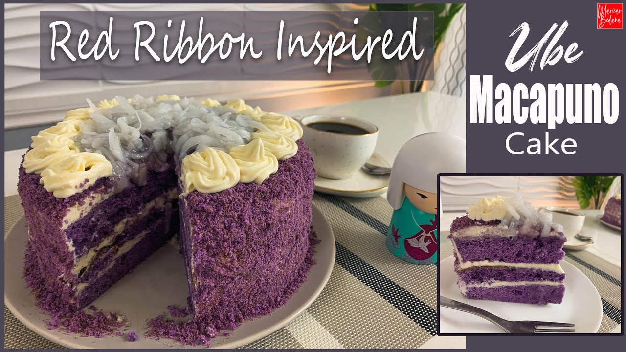 Ube Macapuno Cake Red Ribbon Style