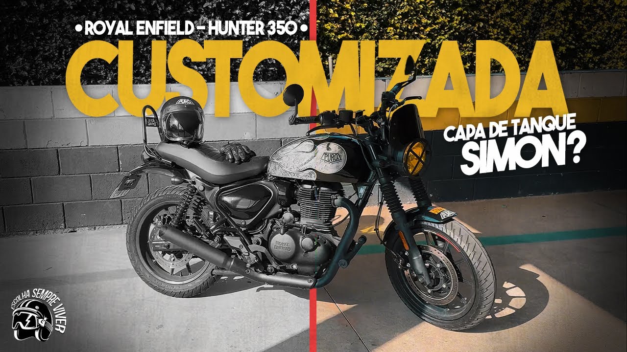 HUNTER 350 PEÇAS CUSTOMIZADAS e CAPA DE TANQUE SIMON KUSTOM