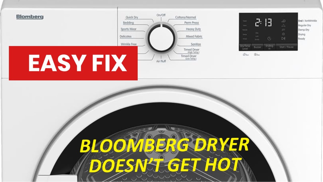 ✨ BLOOMBERG DRYER WON&rsquo;T HEAT - EASY FIX ✨