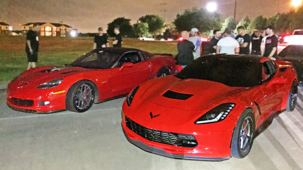 60-190MPH Corvette Street Race - C6 Z06 vs C7 Stingray