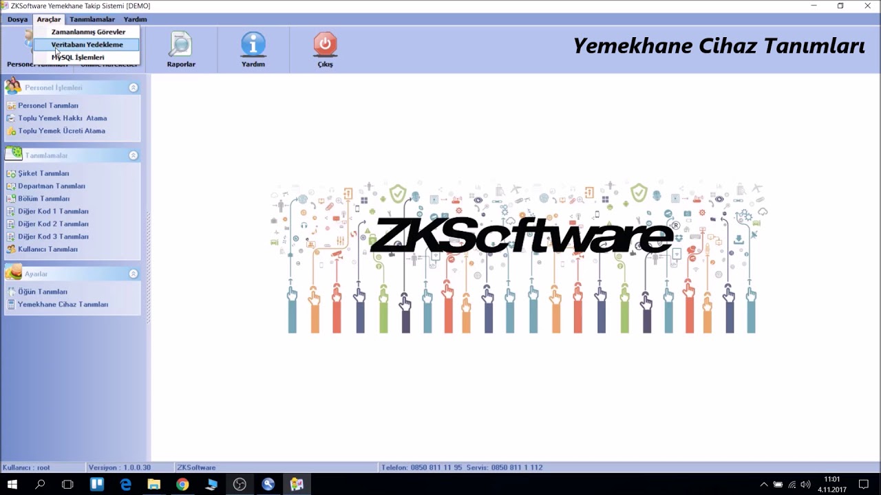 ZKSoftware Yemekhane Eğitim Videosu