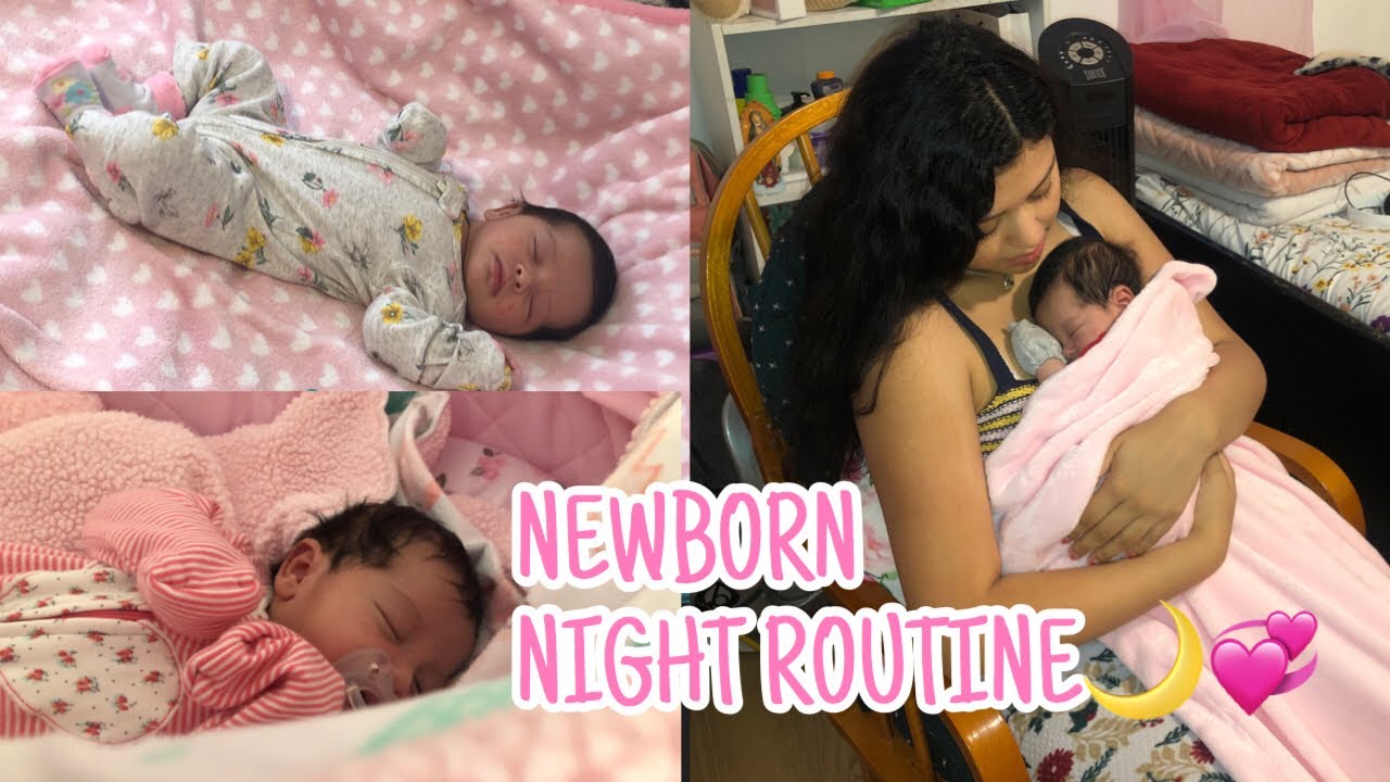 TEEN MOM NIGHT ROUTINE WITH A NEWBORN💓👶🏽//17 & PREGNANT