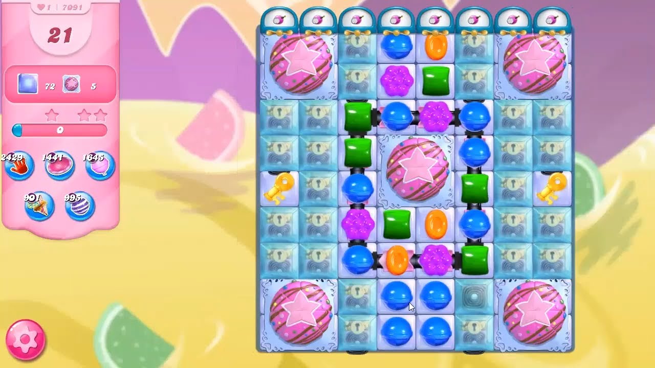 Candy Crush Saga LEVEL 7091 NO BOOSTERS