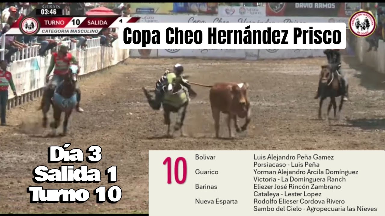 Copa Cheo Hernández Prisco, Día 3, Salida 1,Turno 10, , Buen turno 