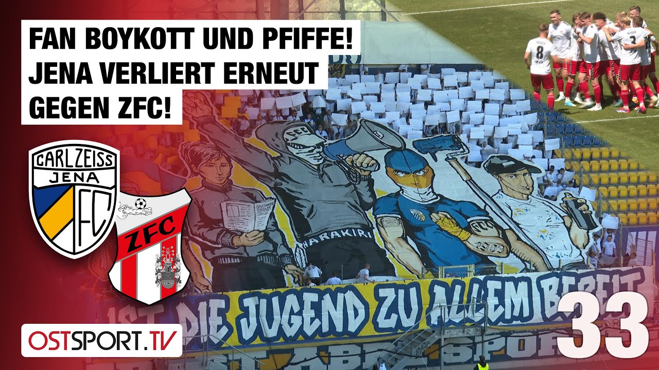 FAN-BOYKOTT und Pfiffe! Jena verliert erneut gegen ZFC! Jena - Meuselwitz | Regionalliga Nordost