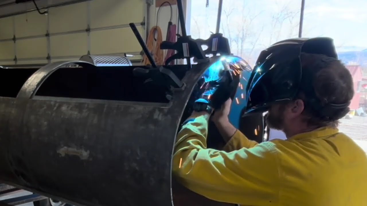 Offset Smoker Build Part 3-Building door frames and hinges