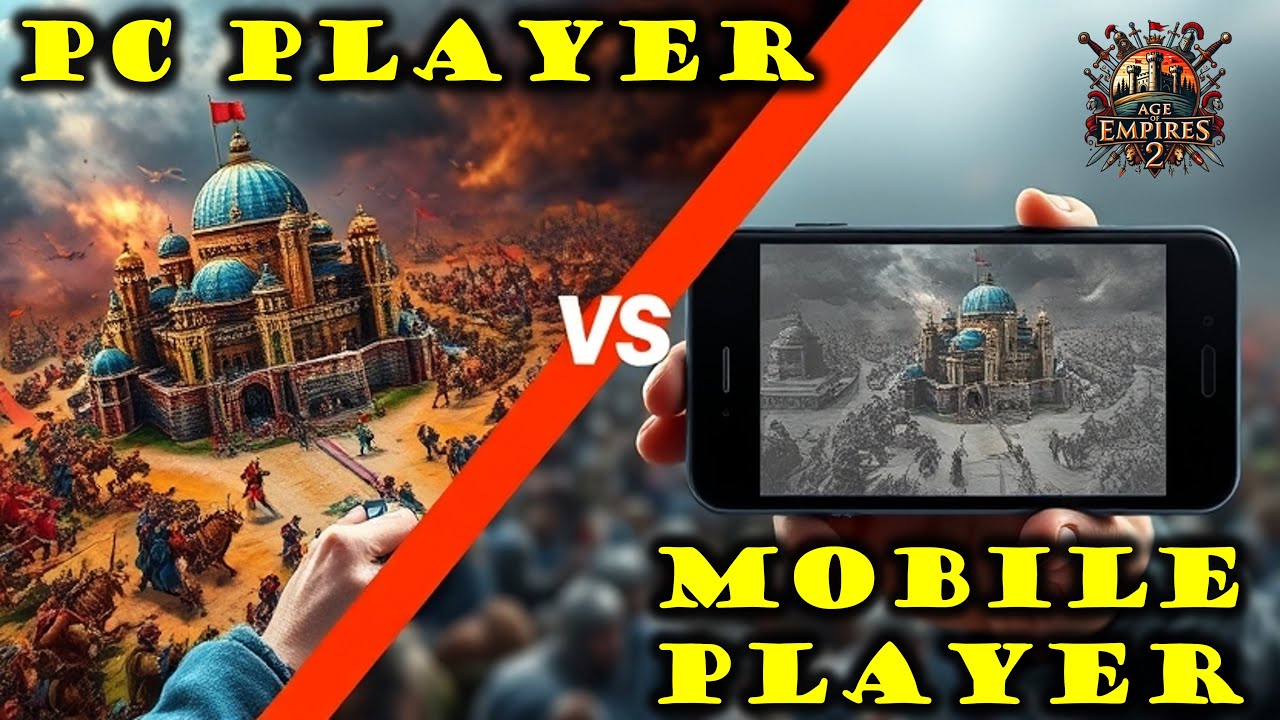 Pc player vs Mobile player Full Comparison which is best | Age of Empires MOBILE Gaming Vs PC Gaming