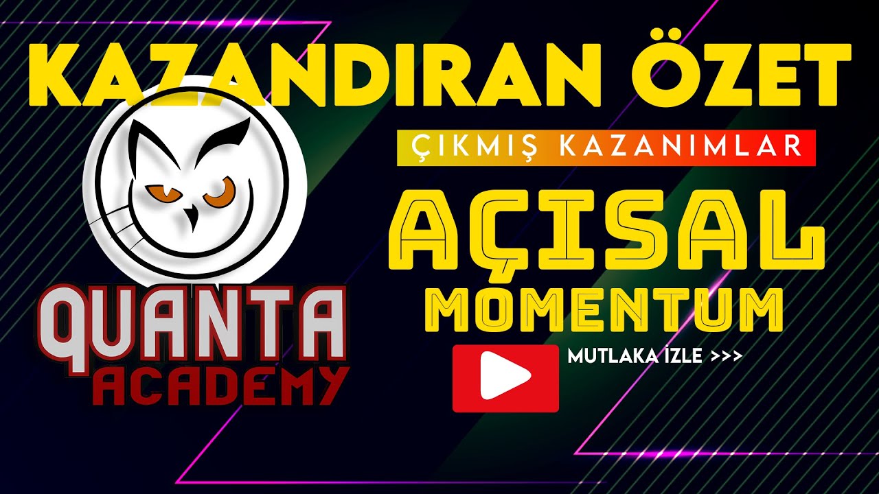 AÇISAL MOMENTUM ÖZET // ÇIKMIŞ SORULARDAN HAREKETLE / PDF ders notu  // AYT - TYT FİZİK #ayt #yks