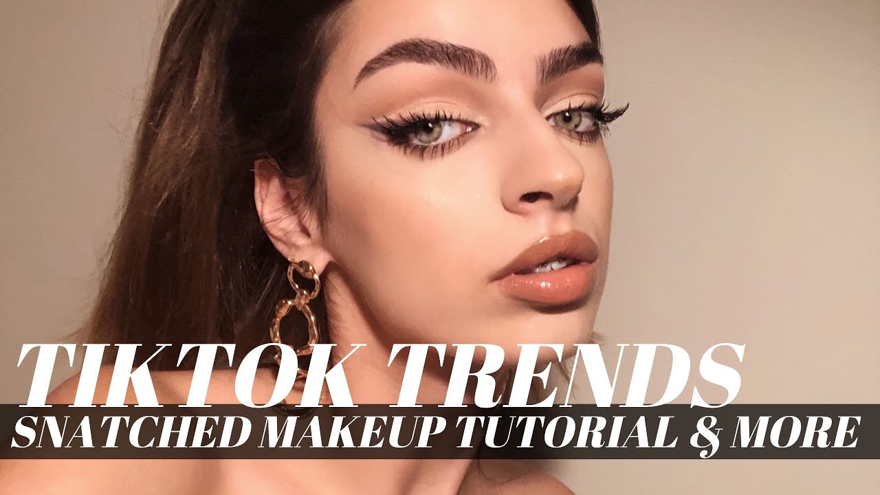 Trying makeup trends that are supposed to make you look SNATCHED | Maria Dius