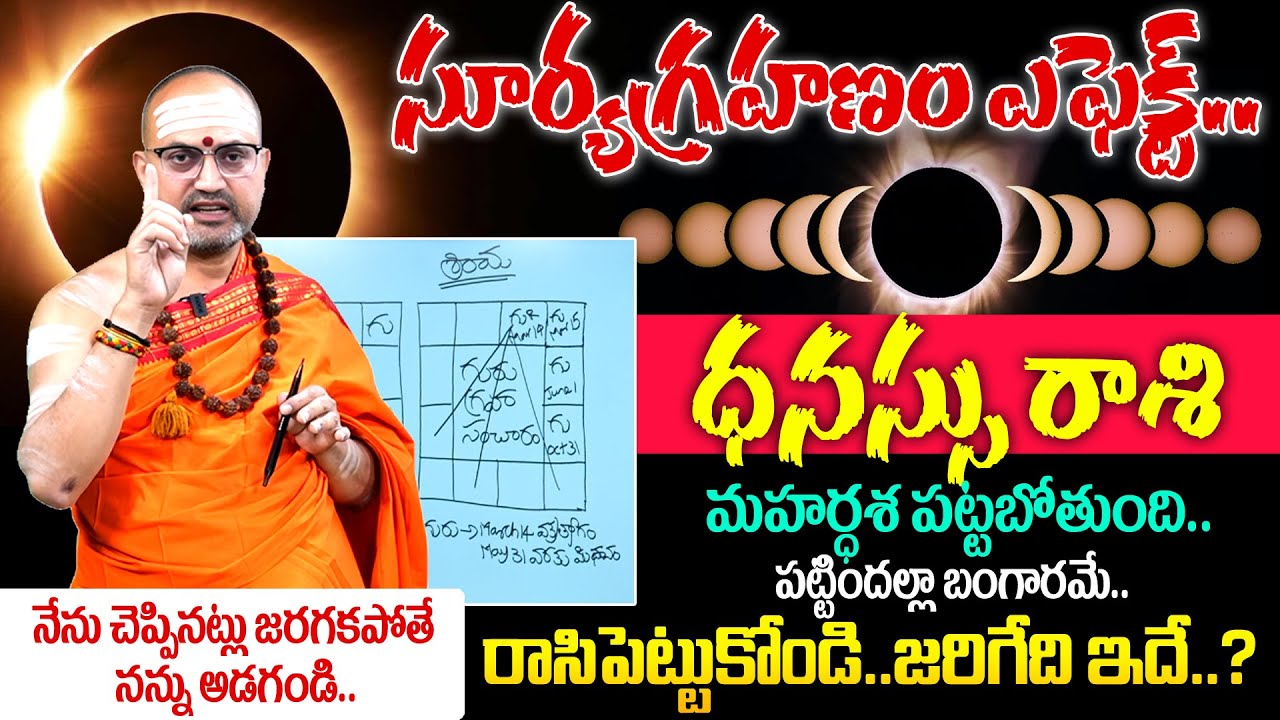 Surya Grahan 🔥 Effects On Dhanussu (Sagittarius) Rashi 2026 | 🕉️ధనుస్సురాశి ఫలాలు | Nandhibatla