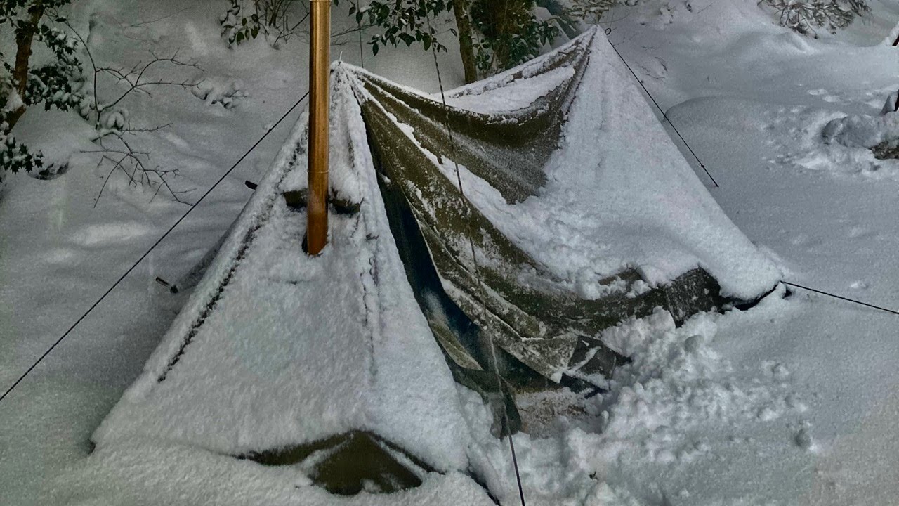 寒波襲来のなか雪降る雪中キャンプを求めて　25 02中旬　八風キャンプ場【チャン爺のソロキャンプ】